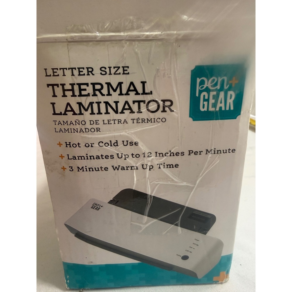 Used 2 of Pen+Gear Letter S Thermal Laminator White L411-A Hot Cold Jam Release - Picture 2 of 11